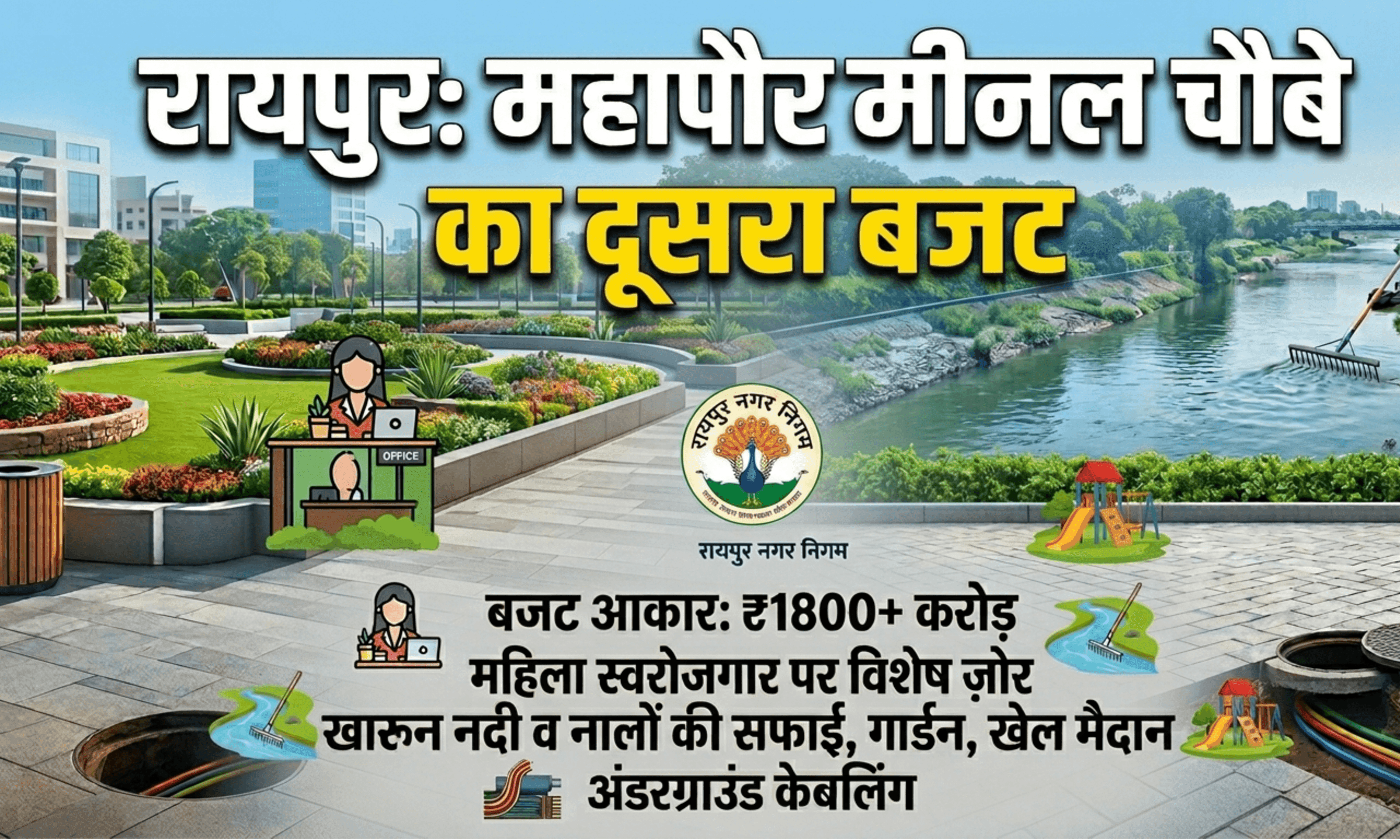 रायपुर नगर निगम बजट 2026: महापौर मीनल चौबे पेश करेंगी ₹1800 करोड़ का 'विकास पत्र'