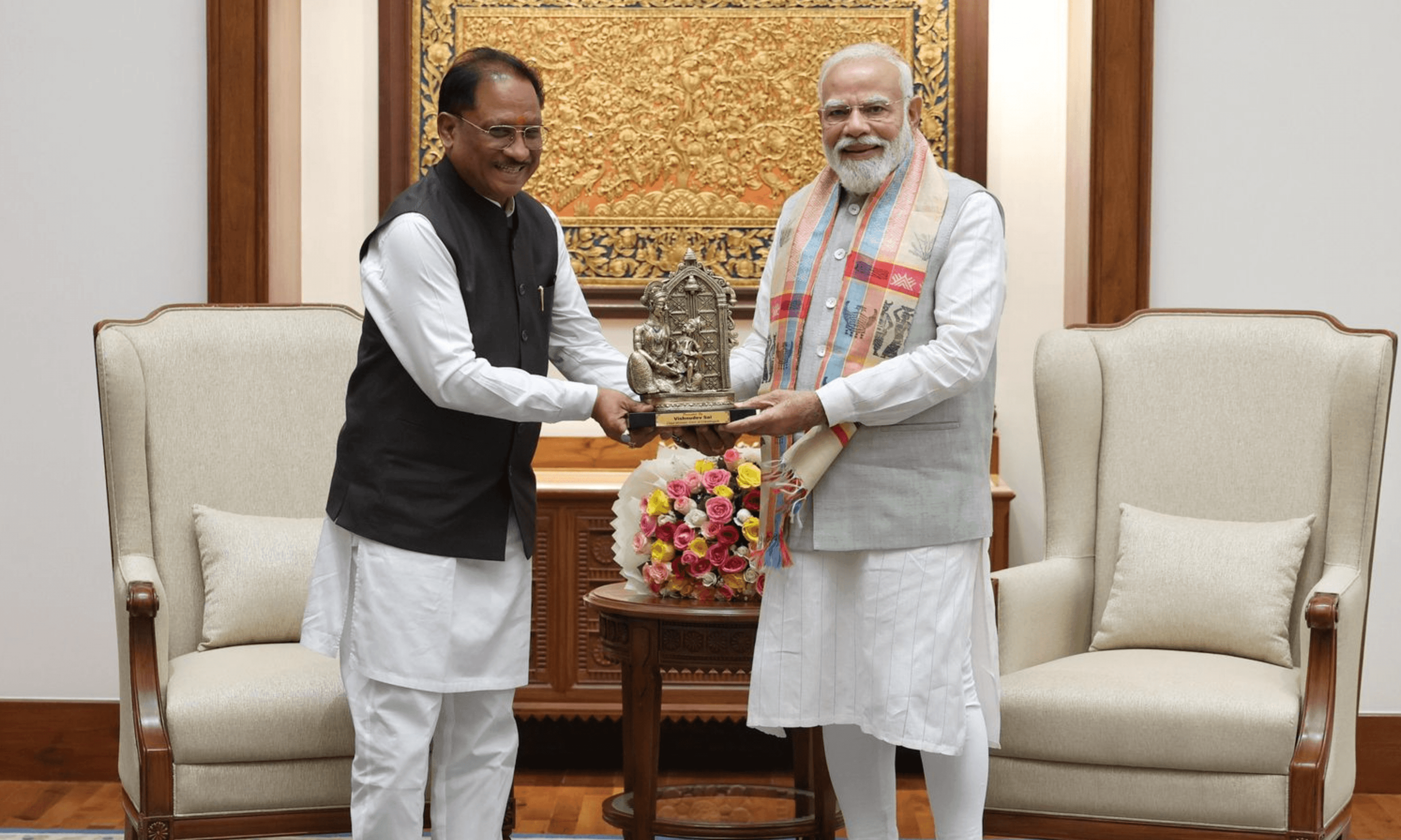 Pm मोदी से मुलाक़ात किया मुख्यमंत्री साय,पीएम का बस्तर दौरा बनेगा टर्निंग पॉइंट, बड़े प्रोजेक्ट्स की सौगात